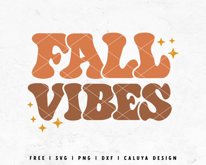 FREE Fall Vibes SVG | Retro Fall SVG