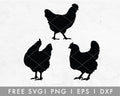 FREE Farmhouse Chicken SVG Cut File for Cricut, Cameo Silhouette | Free SVG, PNG, Vector