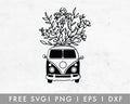 FREE Floral Bus SVG
