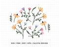 FREE Floral Spring SVG | Wildflower SVG