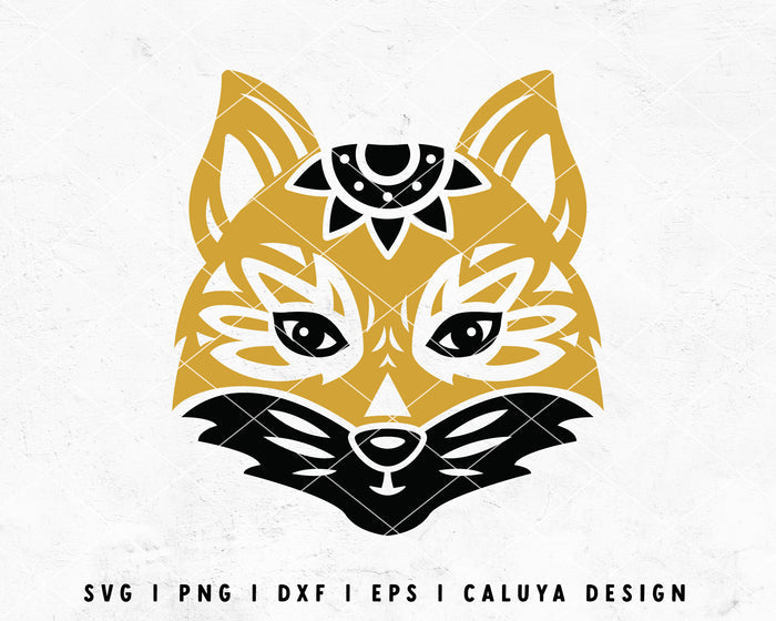 FREE Fox SVG | Mandala SVG Cut File for Cricut, Cameo Silhouette | Free SVG Cut File