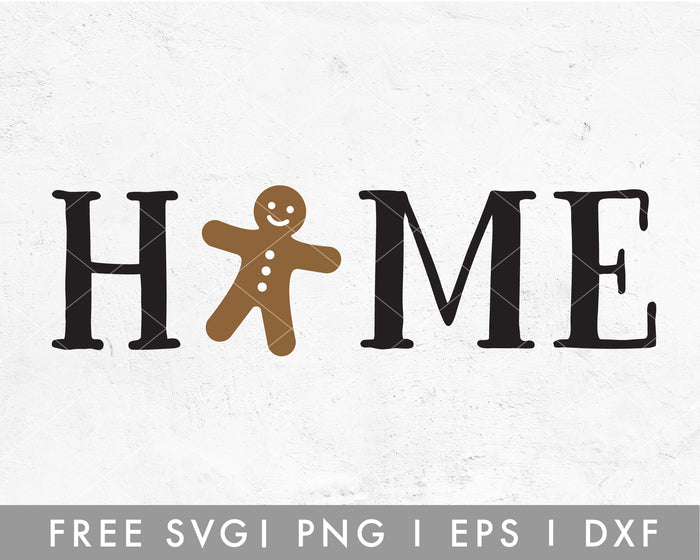 FREE Gingerbread Home SVG