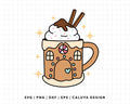 FREE Gingerbread House SVG | Christmas Coffee SVG
