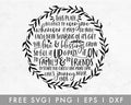 FREE Giving Plate SVG Cut File for Cricut, Cameo Silhouette for Thanksgiving