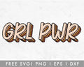 FREE GRL PWR SVG File for Cricut, Cameo Silhouette | Free SVG Cut File