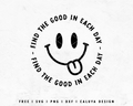 FREE Groovy SVG | Smiley Face SVG Cut File for Cricut, Cameo Silhouette | Free SVG Cut File