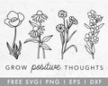 FREE Grow Positive Thoughts SVG