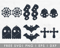 FREE Halloween Earring Making SVG Cut File for Cricut, Cameo Silhouette