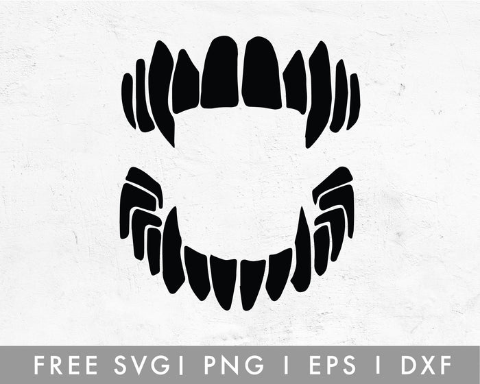 FREE Halloween Teeth SVG