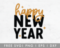 FREE Happy New Year Sparkle SVG
