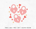 FREE Heart Lock SVG | Valentine's Day SVG Cut File for Cricut, Cameo Silhouette | Free SVG Cut File
