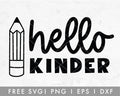 FREE Hello Kinder SVG