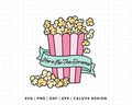 FREE Here For The Drama SVG | Popcorn SVG