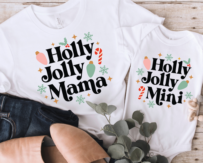 FREE Holly Jolly Mama SVG | Boho Christmas SVG