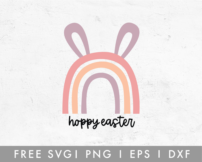 FREE Hoppy Easter SVG Cut File for Cricut, Cameo Silhouette | Free SVG Cut File