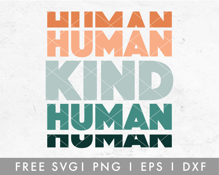 FREE Human Kind SVG