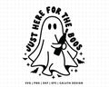 FREE Just Here For The Boos SVG | Wine Bottle with Ghost SVG for Halloween craft, Cricut Beginners