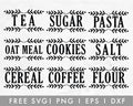 FREE Kitchen Label Bundle SVG Cut File for Cricut, Cameo Silhouette | Free SVG, PNG, Vector