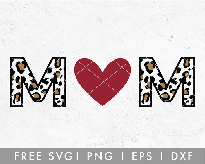 FREE Leopard Mom SVG File for Cricut, Cameo Silhouette | Free SVG Cut File