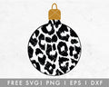FREE Leopard Ornament SVG