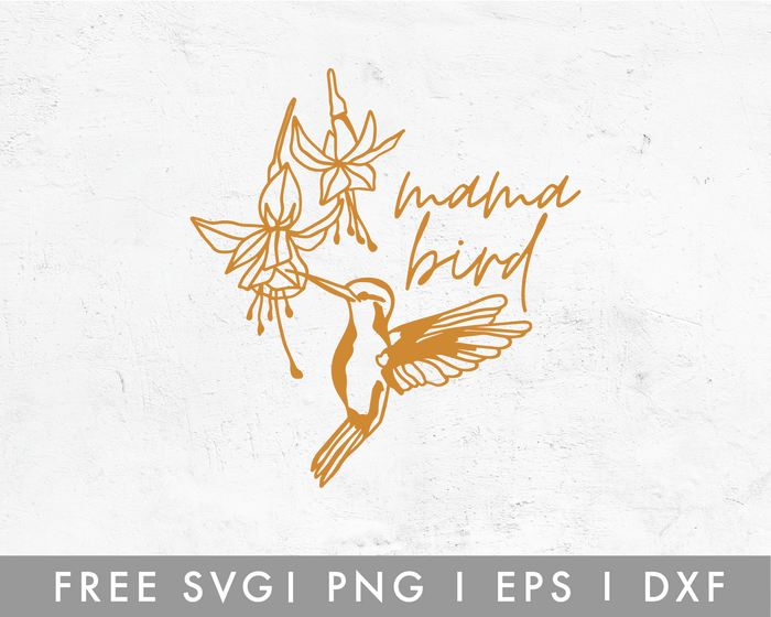 FREE Mama Bird SVG