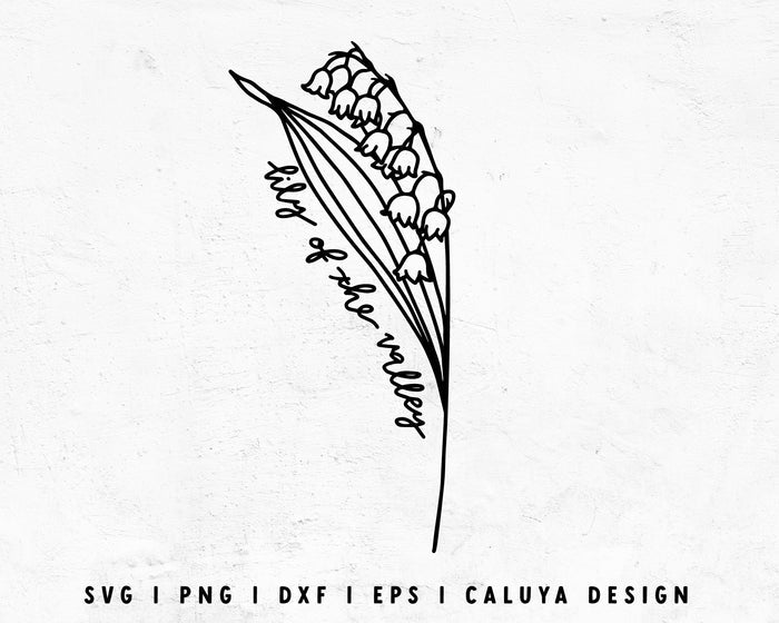 FREE MAY Birth Flower SVG | Lily Of The Valley SVG