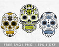 FREE Medic Sugar Skull SVG Cut File for Cricut, Cameo Silhouette