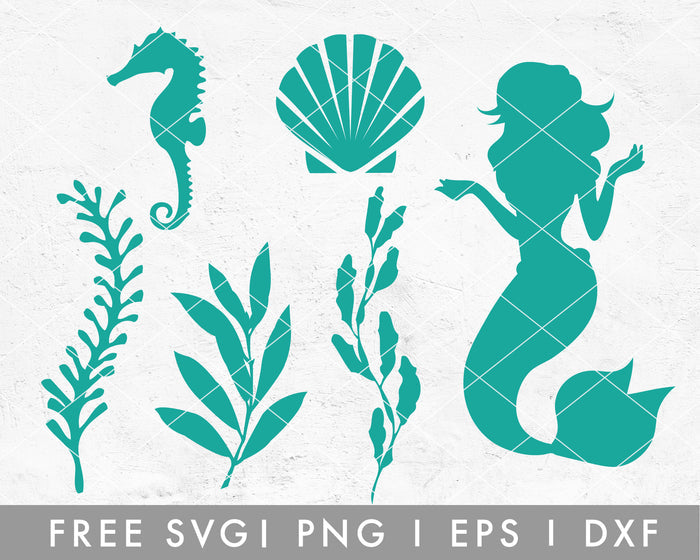 FREE FREE Mermaid SVG | Mermaid Silhouette SVG Cut File for Cricut, Cameo Silhouette | Free SVG Cut File