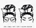 FREE Messy Bun SVG | Mom Life SVG