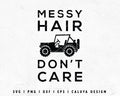 FREE Messy Hair SVG | ATV SVG Cut File for Cricut, Cameo Silhouette | Free SVG Cut File