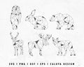 FREE Minimal Animal SVG | Geometric SVG Cut File for Cricut, Cameo Silhouette | Free SVG Cut File