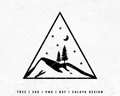 FREE Mountain SVG | Geometry Nature SVG