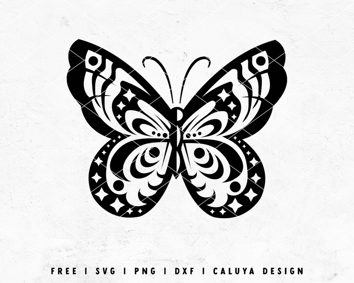 FREE Mystical Butterfly SVG | Botanical SVG