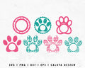 FREE Paw Print SVG | Dog Paw SVG | Dog Mom SVG Cut File for Cricut, Cameo Silhouette | Free SVG Cut File