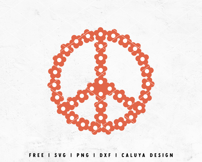 FREE Peace Sign SVG | Floral SVG