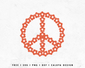 FREE Peace Sign SVG | Floral SVG