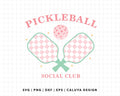 FREE Pickleball Social Club SVG | Pickleball Shirt SVG