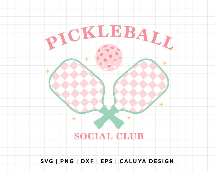 FREE Pickleball Social Club SVG | Pickleball Shirt SVG