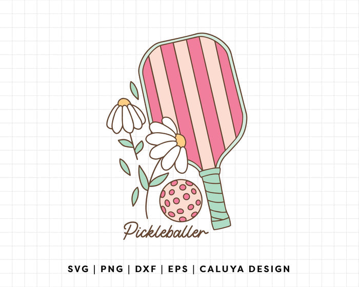 FREE Pickleballer SVG | Pickleball SVG