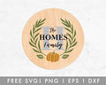 FREE Pumpkin Fall Wreath SVG