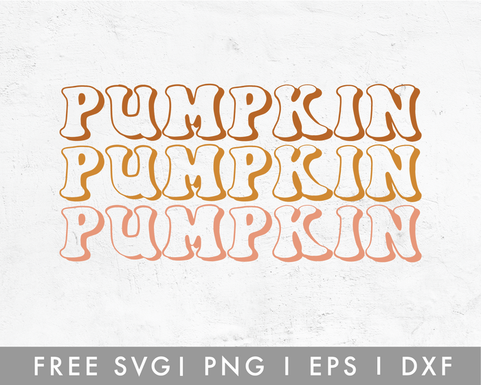 FREE Pumpkin Retro SVG