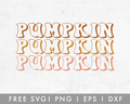 FREE Pumpkin Retro SVG