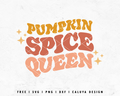 FREE Pumpkin Spice Queen SVG | Aesthetic Fall SVG
