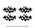 FREE Retro Flower for Bat Acrylic Blank