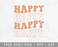 FREE Retro Happy SVG