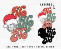 FREE Retro Ho Ho Ho SVG | Mirror Ball SVG