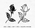 FREE Rose Bud SVG | Rose Flower SVG