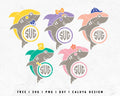 FREE Shark SVG | Monogram SVG Cut File for Cricut, Cameo Silhouette | Free SVG Cut File
