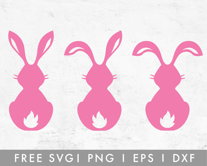 FREE Simple Bunny SVG Cut File for Cricut, Cameo Silhouette | Free SVG Cut File