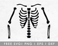FREE Skeleton T-shirt Making SVG Cut File for Cricut, Cameo Silhouette